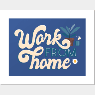 Working From Home Posters and Art